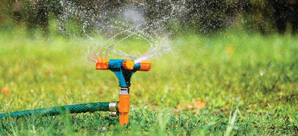 In the landscape, leaky faucets and broken sprinkler heads can also waste huge amounts of water. 