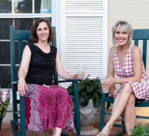 Linda Vater and Kim Toscano at Southern Living Landscape Makeover